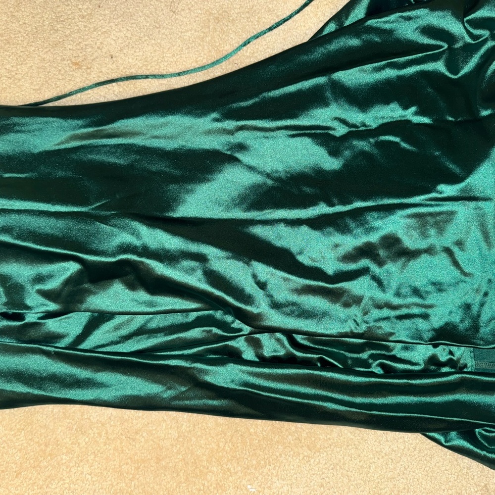 Alamour The Label Green Slit Maxi Dress - Picture 11 of 13